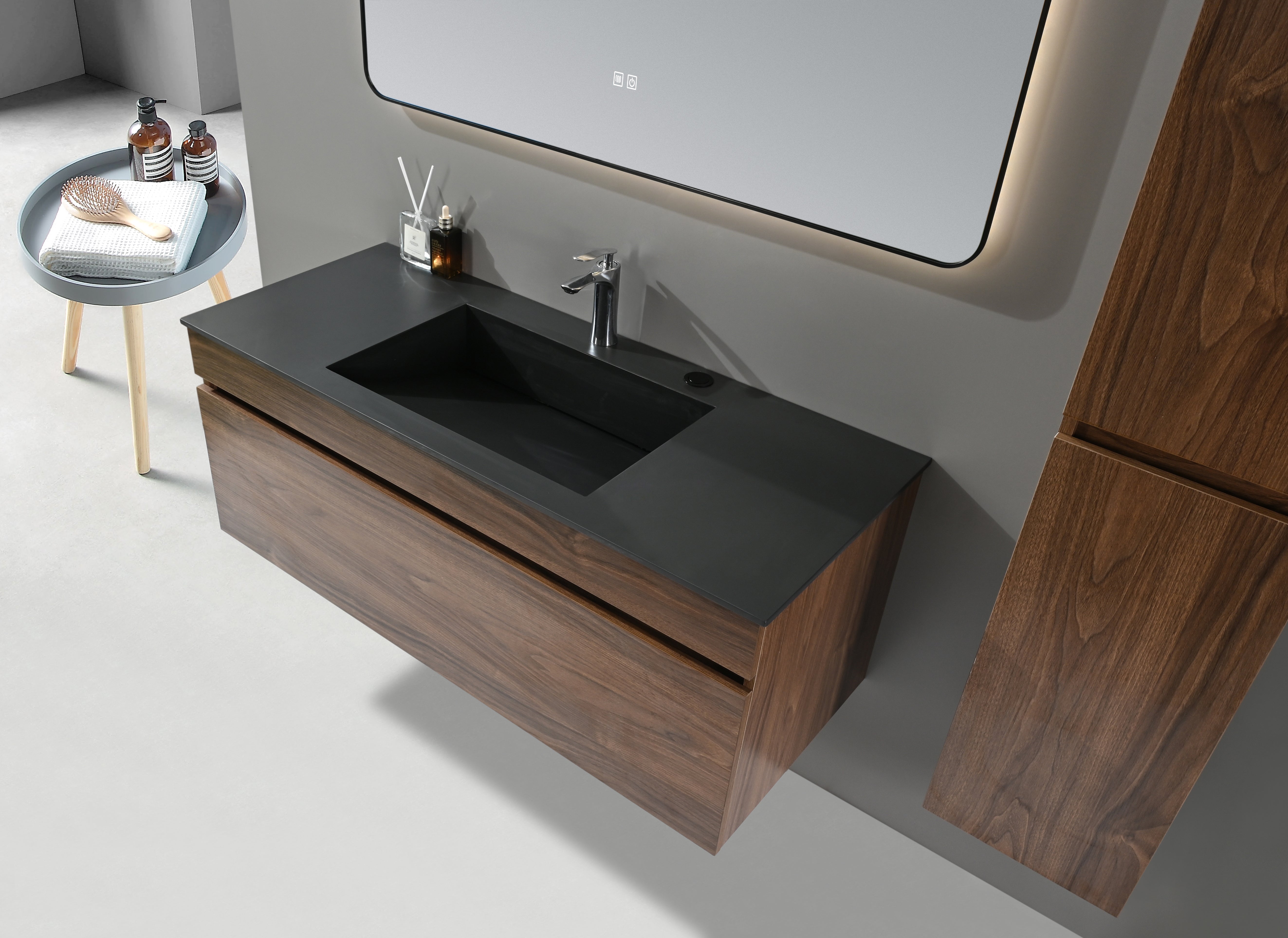 Allure 48'' Walnut Vanity-Sink